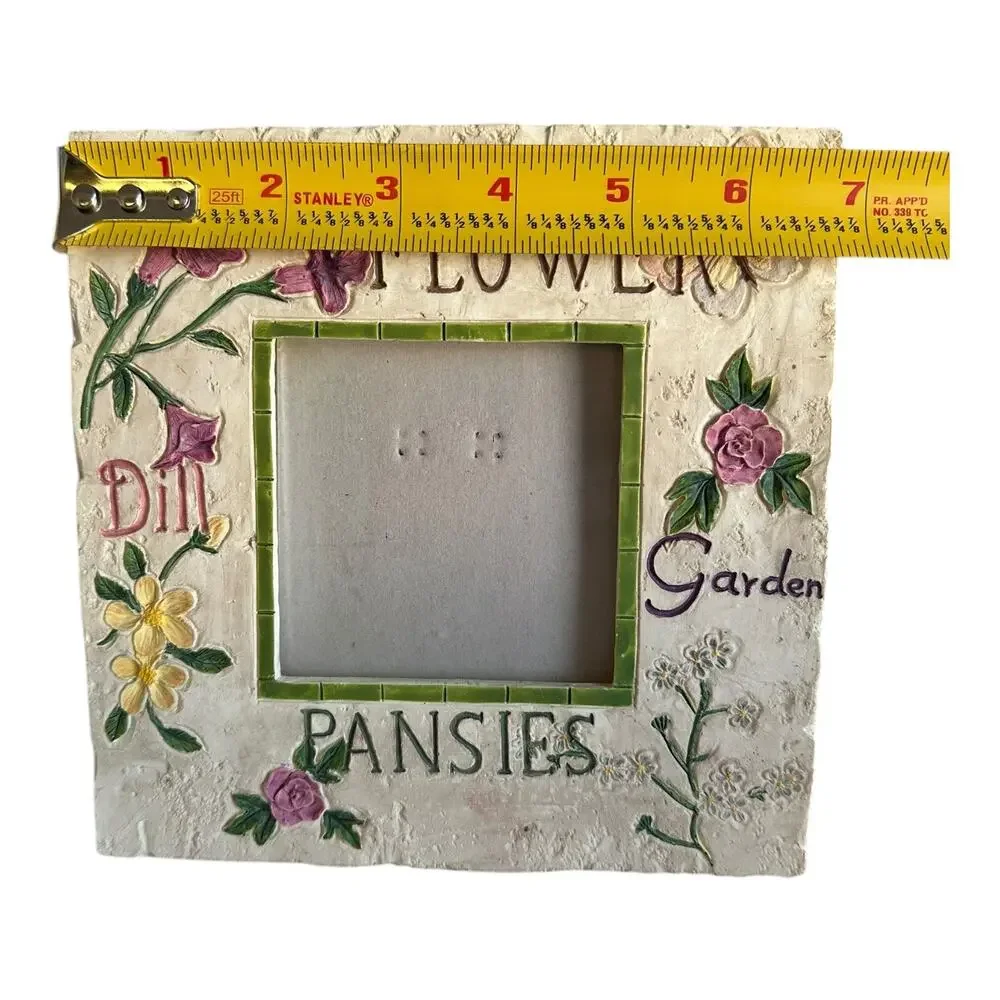 Picture Frame Square Floral Garden Home Decor